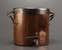 Lot 1185 - A 19th Century copper boiler, the covered...