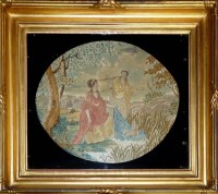 Lot 1194 - A 19th Century silkwork picture, depicting the...