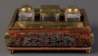 Lot 1200 - A 19th Century red boulle and brass pen and...