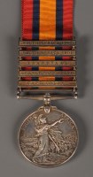 Lot 1205 - A Queens South Africa medal, with Cape colony,...