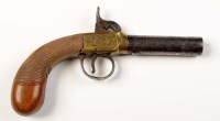 Lot 1206 - An early 19th Century percussion pistol, with...