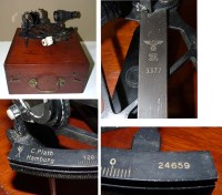 Lot 1213 - A German WWII Kriegsmarine Micrometer Sextant,...