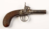 Lot 1217 - A 1st half 19th Century percussion pistol, by...