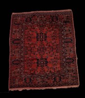 Lot 1236 - A second half 20th Century Turkoman style rug,...