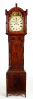 Lot 1246 - A Victorian longcase clock, the painted roman...