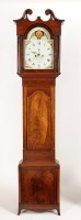 Lot 1249 - A late Georgian mahogany longcase clock, with...