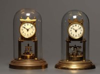 Lot 1258 - Gustav Becker: a brass torsion clock, with...