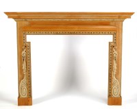 Lot 1304 - A pine and gesso fire surround in the George...