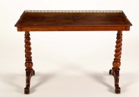 Lot 1346 - A Victorian walnut writing table, by Charles...