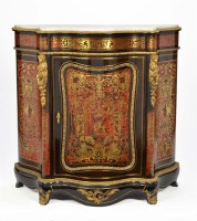 Lot 1361 - A French boulle work pier cabinet of...