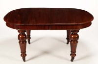 Lot 1368 - A Victorian mahogany wind-out oval dining...