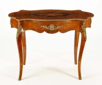 Lot 1372 - A Victorian French style centre table, the...