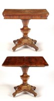 Lot 1383 - A William IV/early Victorian mahogany turnover...