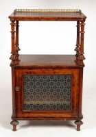 Lot 1391 - A late Victorian walnut and amboyna...