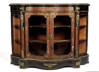 Lot 1395 - A Victorian ebonised gilt metal-mounted and...