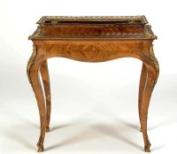 Lot 1397 - A French style walnut and kingwood jardiniere,...