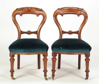 Lot 1406 - A set of six mid Victorian mahogany...