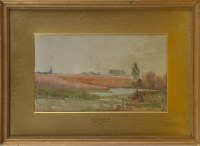 Lot 208 - † A watercolour by J.S. Spencer - ''Haute...
