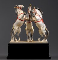 Lot 274 - Royal Worcester: a group of Circus Horses, by...