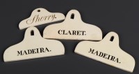 Lot 335 - † A group of four Creamware bin labels, of...