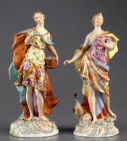 Lot 349 - A pair of neo classical figures, late 19th...