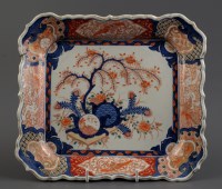 Lot 450 - An Imari rectangular plaque, decorated with a...