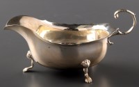 Lot 723 - A George V gravy boat, by Nathan & Hayes,...