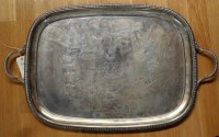 Lot 725 - † A George V two-handled tea tray, by Martin...