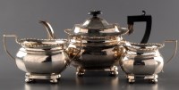 Lot 735 - A George V three-piece tea service, by...