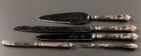 Lot 737 - A selection of steel bladed and silver handled...