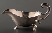 Lot 740 - An Edward VIII sauce boat, by Viners,...