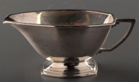 Lot 741 - A George VI sauce boat, by J. Gloster,...