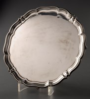 Lot 771 - A George VI salver, by Harrison Bros. & Howson...