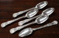 Lot 789 - Twelve George IV teaspoons, by Charles Eley,...