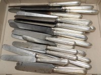 Lot 796 - † Twelve Victorian table knives and tea knives,...