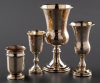 Lot 808 - Two Edwardian kiddush cups, by Jacob...