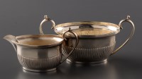 Lot 822 - A Victorian two-handled sugar bowl and...