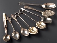 Lot 827 - Two Victorian teaspoons, by Robert Pringle &...