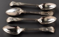 Lot 833 - Six William IV table spoons, by Joseph &...