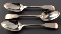 Lot 840 - Five Victorian dessert spoons, by George Adams...