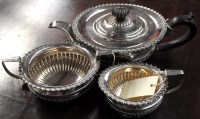 Lot 846 - A Victorian three-piece tea service, by...