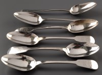 Lot 848 - Four George IV table spoons, by George Samuel...