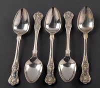 Lot 877 - Twelve large Victorian teaspoons, by Henry...