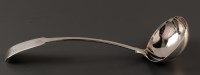 Lot 888 - A George III soup ladle, by Mitchell & Russell,...