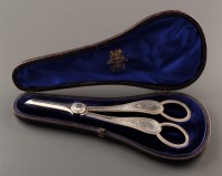 Lot 889 - A pair of Victorian grape shears, by Martin...