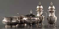 Lot 892 - A Victorian three-piece condiment set, by...