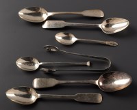 Lot 904 - Six Victorian tea spoons, by Thomas Sewell,...