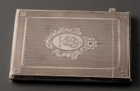 Lot 929 - A Victorian card case, by George Unite,...