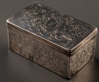 Lot 930 - A George III silver snuff box, by Alexander J....