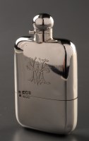 Lot 938 - A Victorian silver hip flask, by Sampson,...